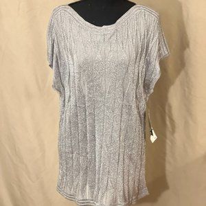 Jones New York silver sparkle Shell